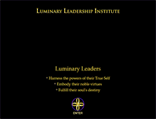 Tablet Screenshot of luminaryleadership.net